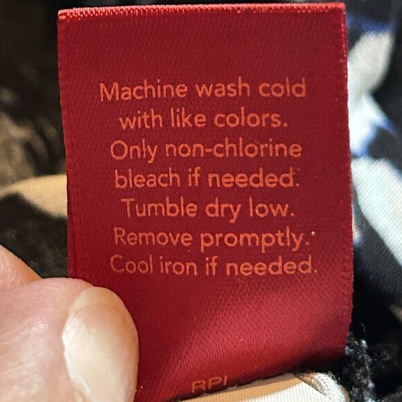 Jennifer Lopez Women Knot-Front Floral Button Down Shirt Size Large - Picture 5 of 5